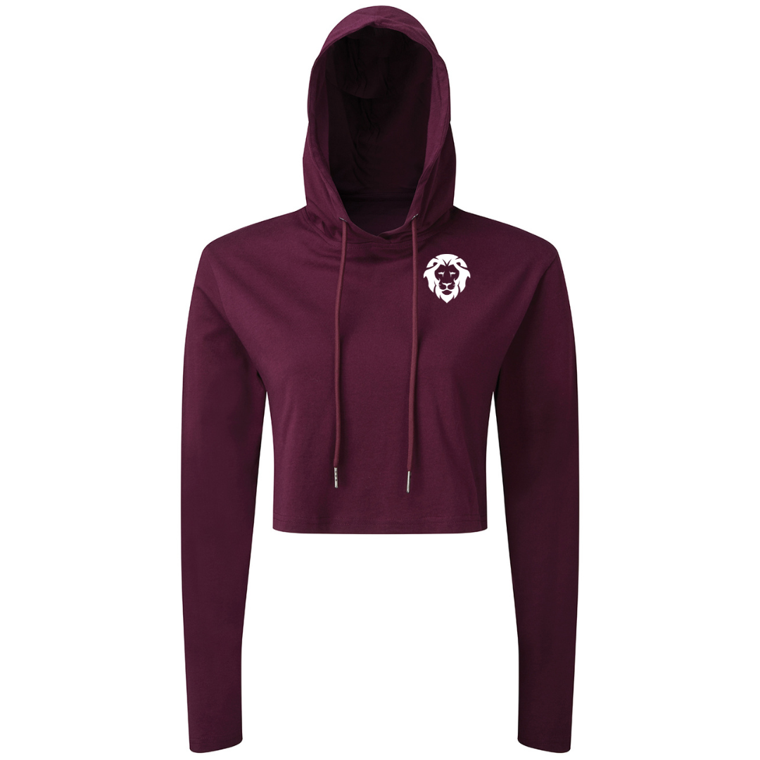LionFit cropped hoodie MULBERRY