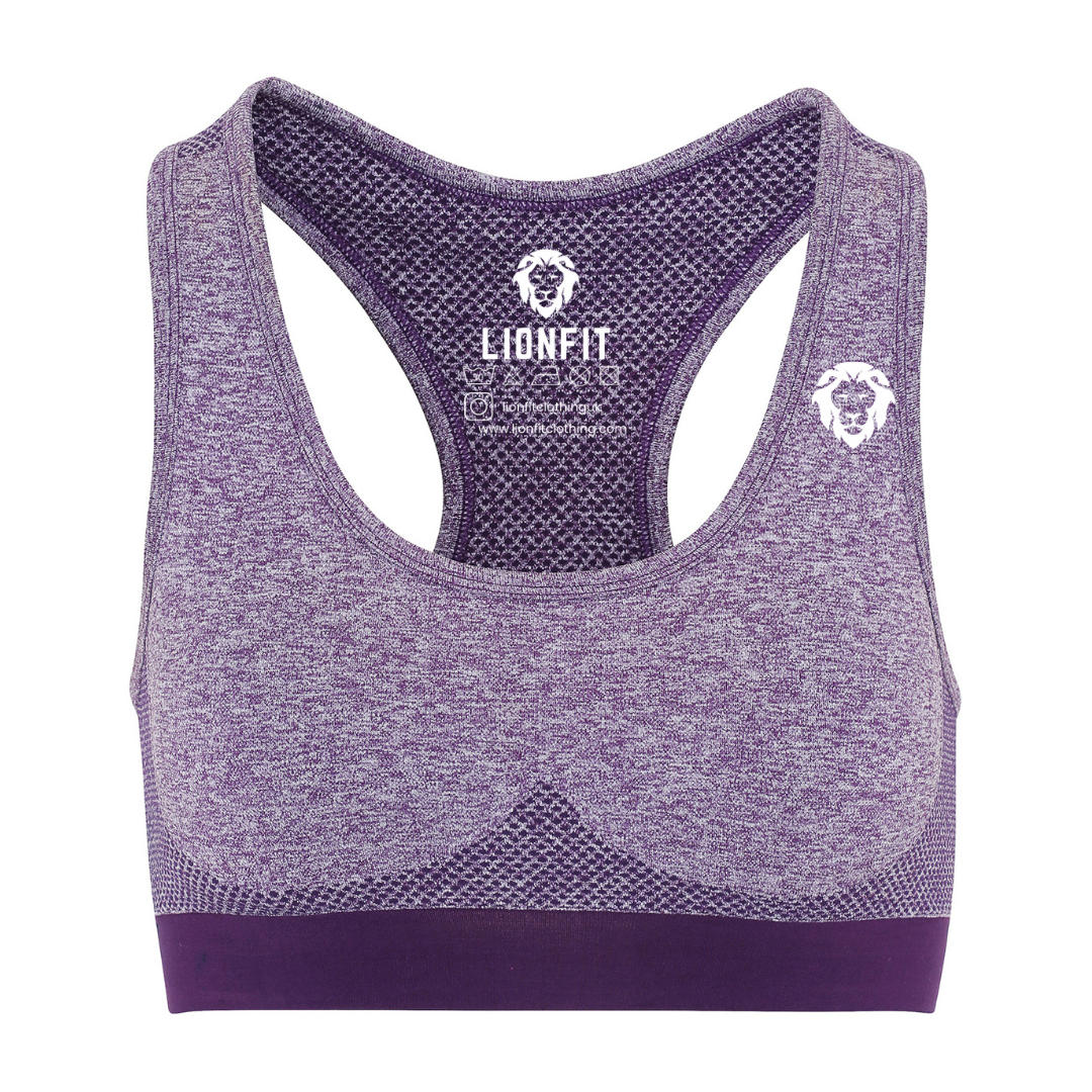 The LionFit® seamless sculpt bra PURPLE