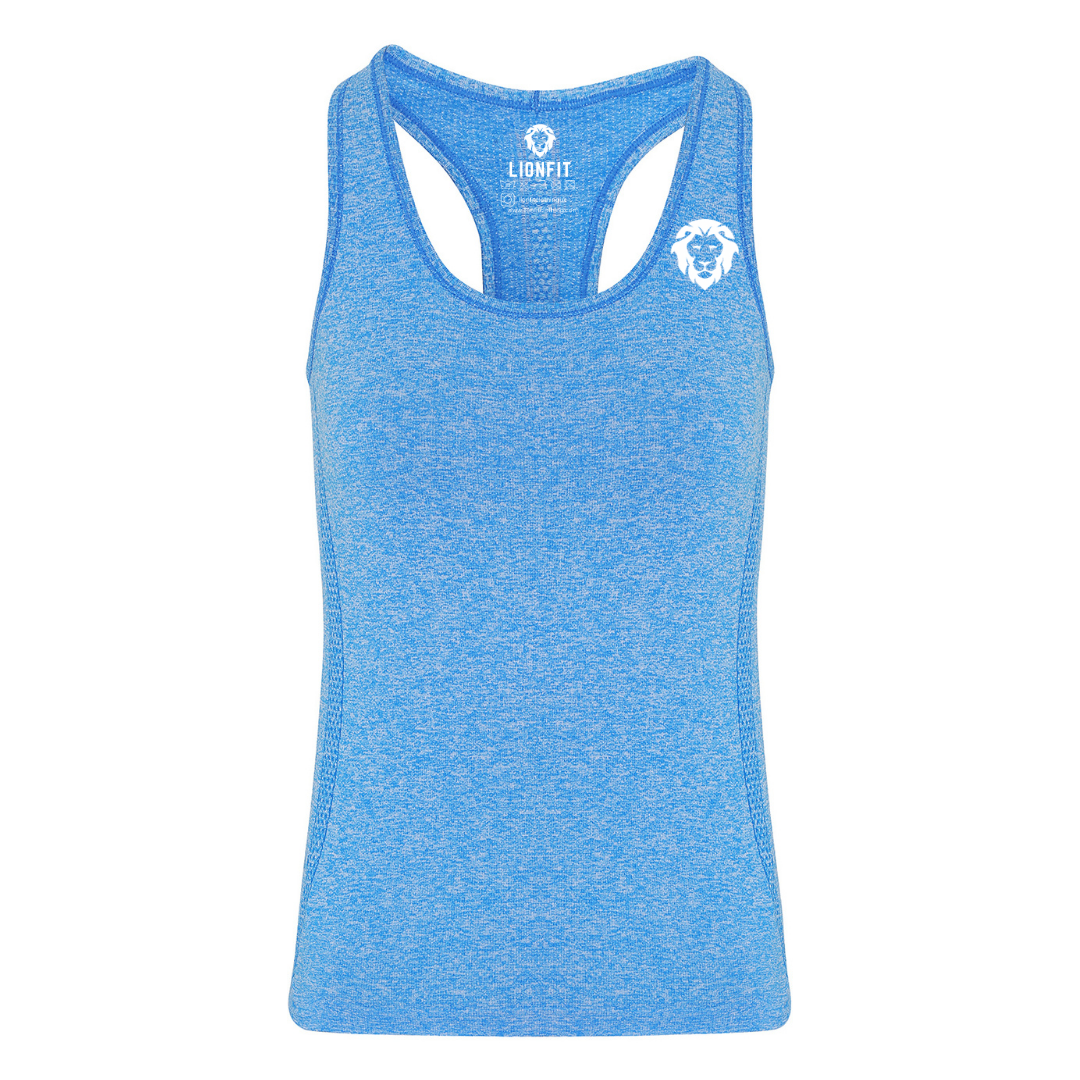 LionFit seamless '3d fit' sculpt vest SAPPHIRE