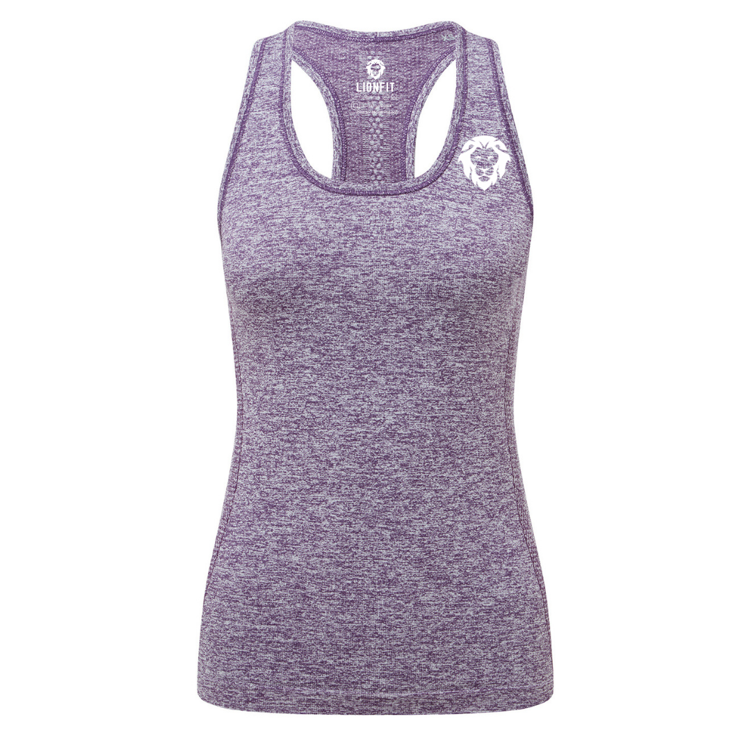 LionFit seamless '3d fit' sculpt vest PURPLE