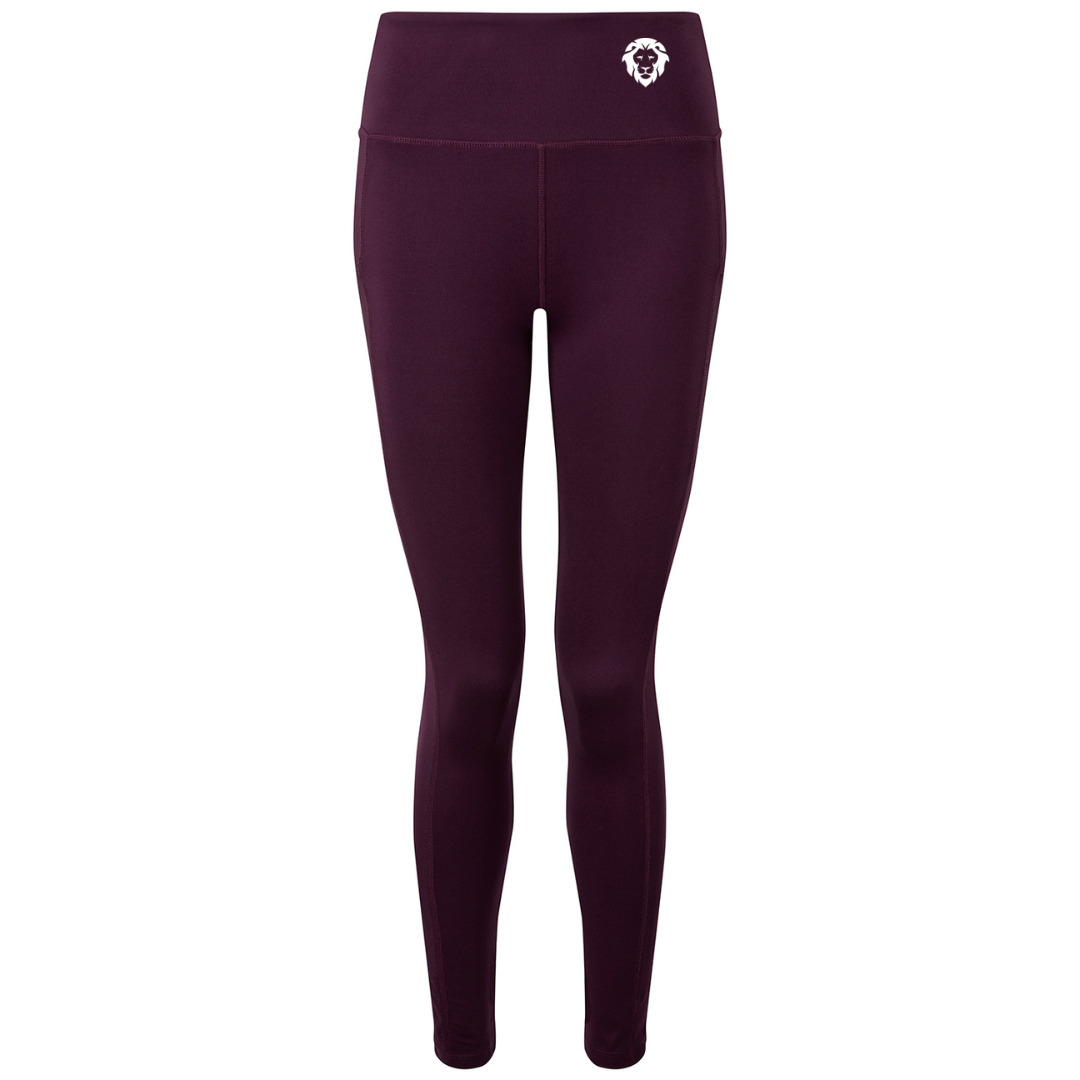 LionFit performance compression leggings MULBERRY