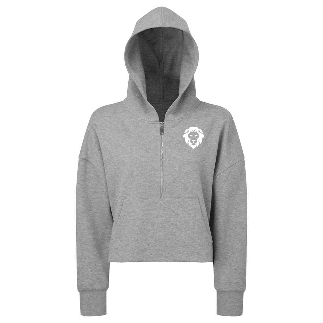 LionFit 1/2 zip hoodie HEATHER GREY