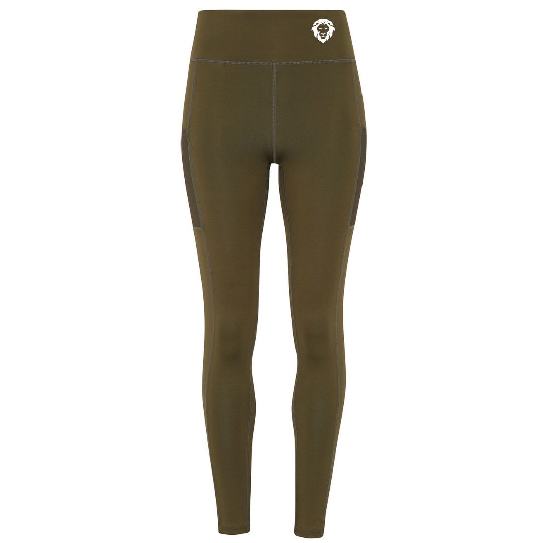 LionFit performance compression leggings OLIVE