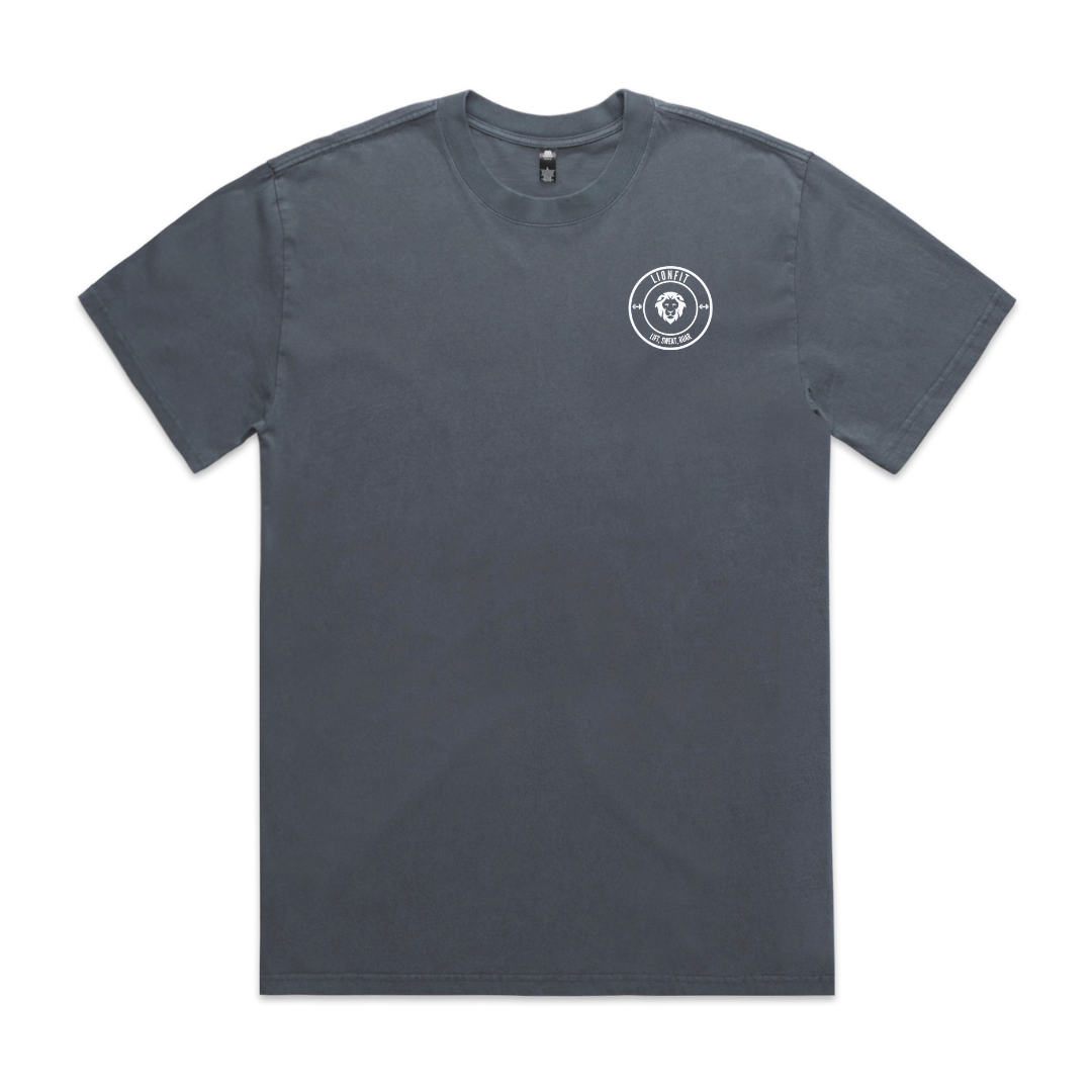 LionFit® Boxy Oversized T-Shirt FADED INDIGO