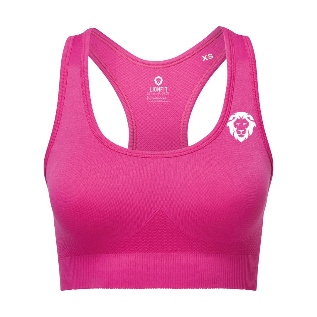 LionFit® seamless '3D fit' sculpt solid bra PINK