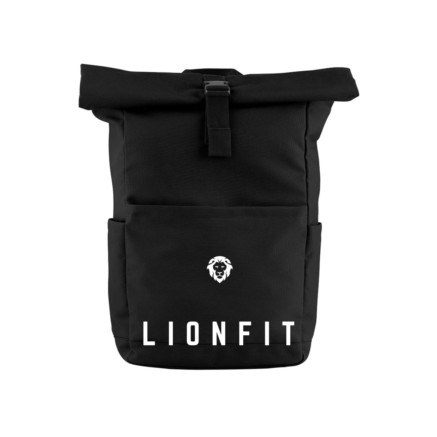 LionFit Rolltop Backpack BLACK
