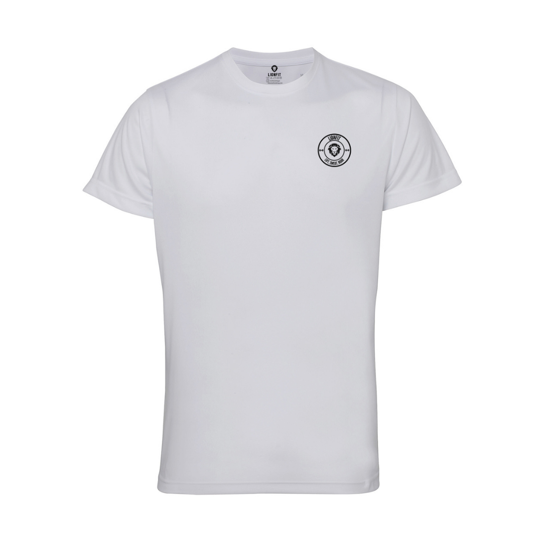 LionFit Athletic Gym Shirt White