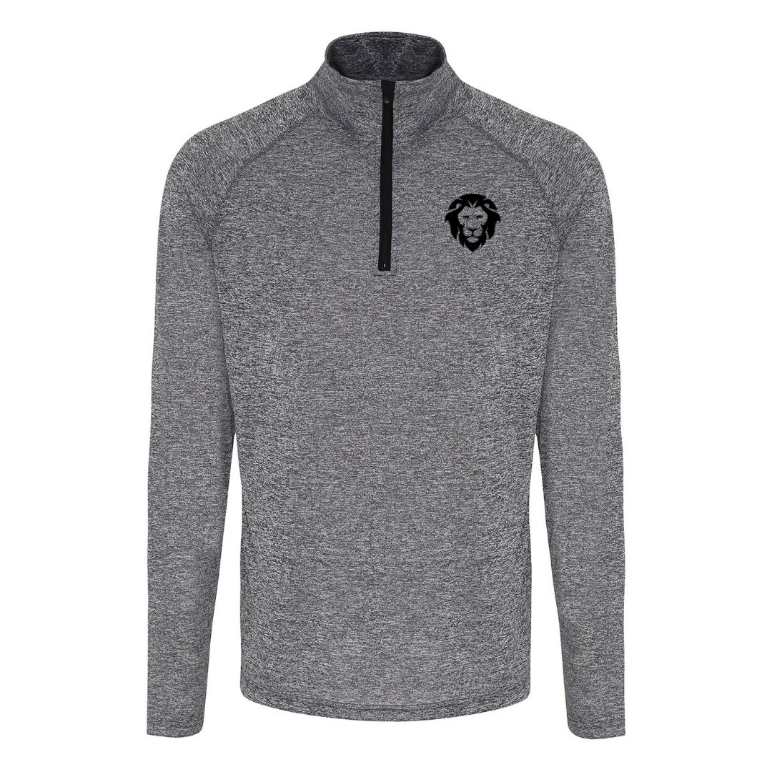 Long Sleeve Performance 1/4 Zip Grey