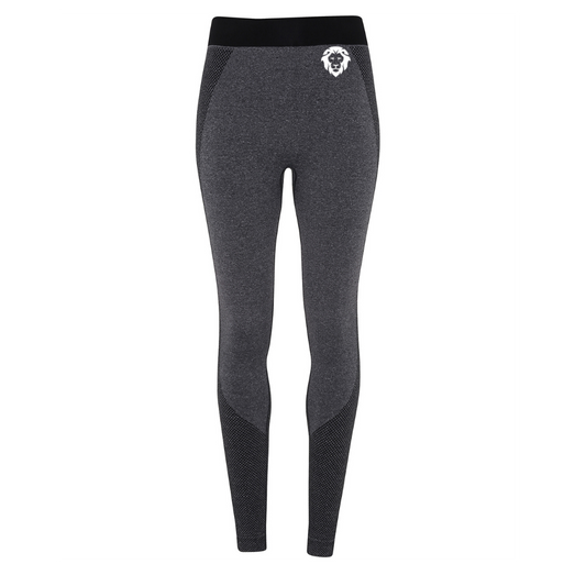 LionFit® Seamless Multi-Sport Sculpt Leggings BLACK MELANGE