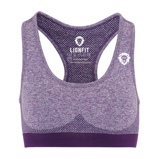 The LionFit® seamless sculpt bra PURPLE