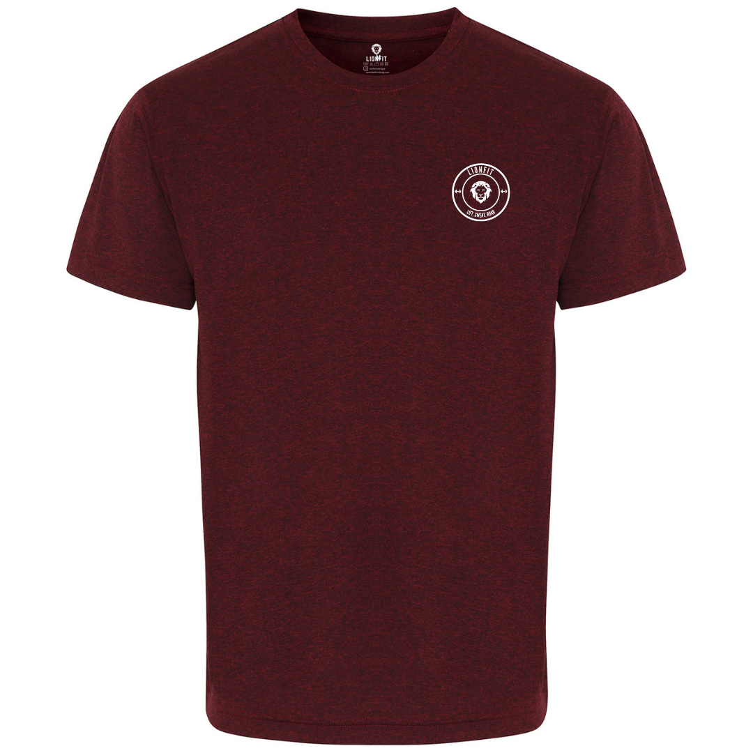 LionFit Athletic Gym Shirt Burgundy