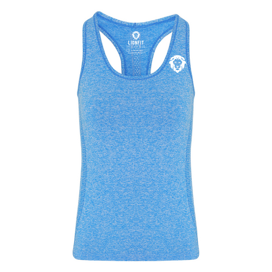 LionFit seamless '3d fit' sculpt vest SAPPHIRE
