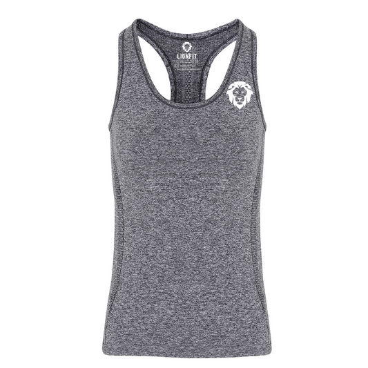 LionFit seamless '3d fit' sculpt vest CHARCOAL