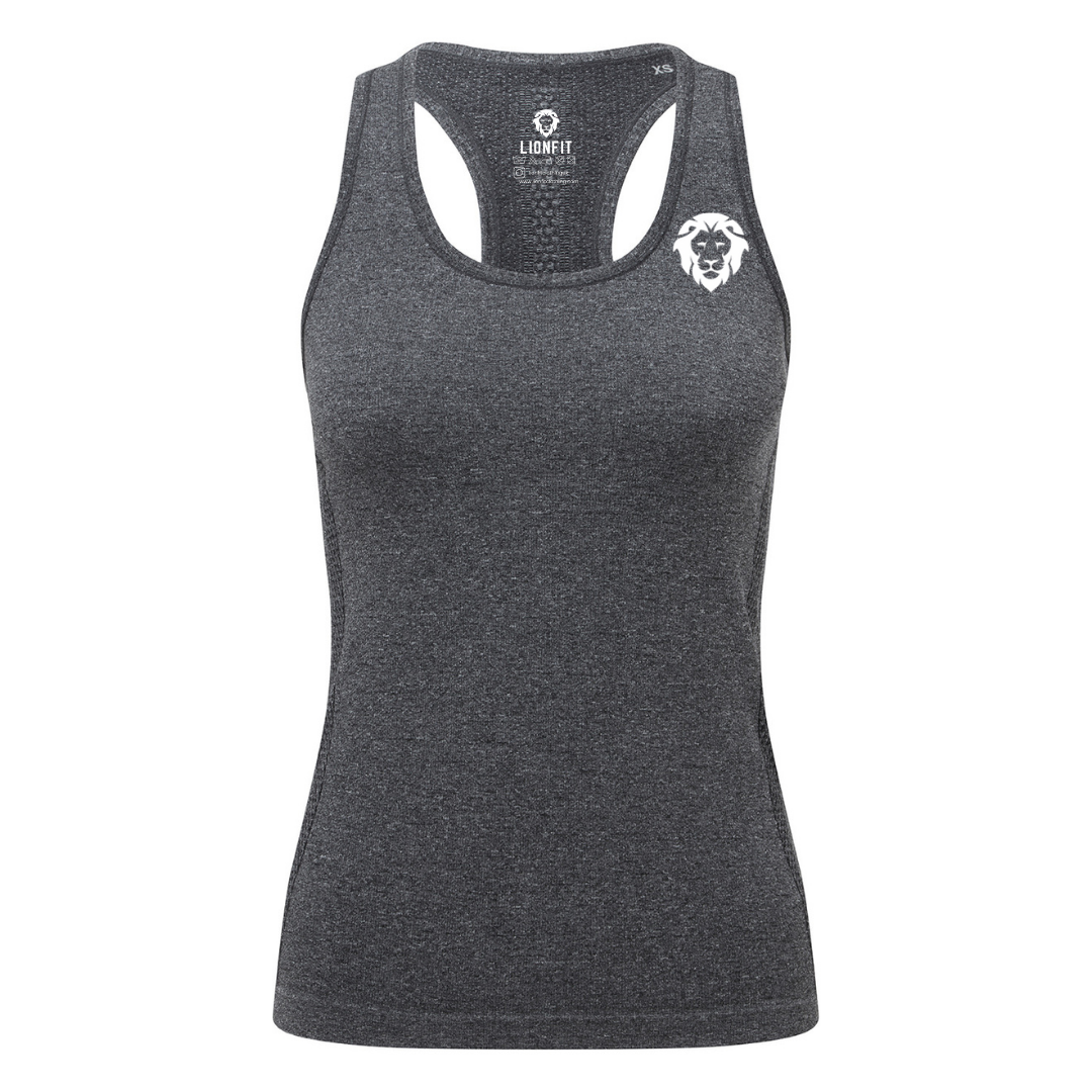 Seamless Sculpt Vest Black Melange