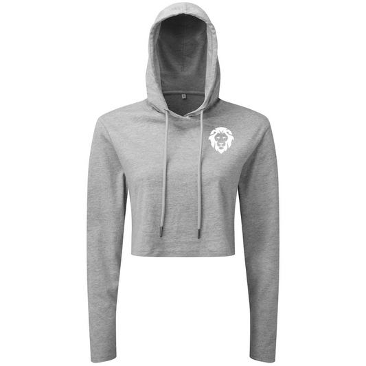 LionFit cropped hoodie HEATHER GREY