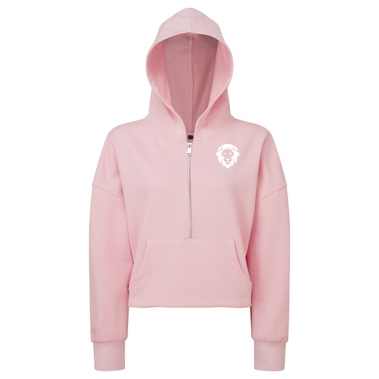LionFit 1/2 zip hoodie LIGHT PINK