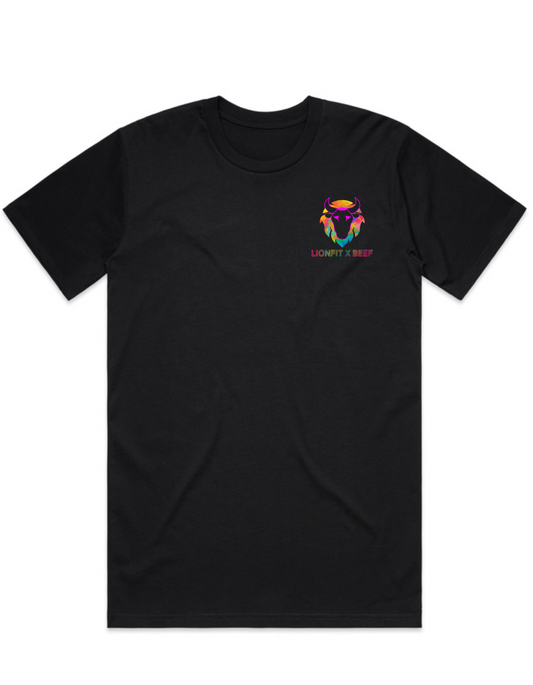 LIONFIT X BEEF Classic tee BLACK