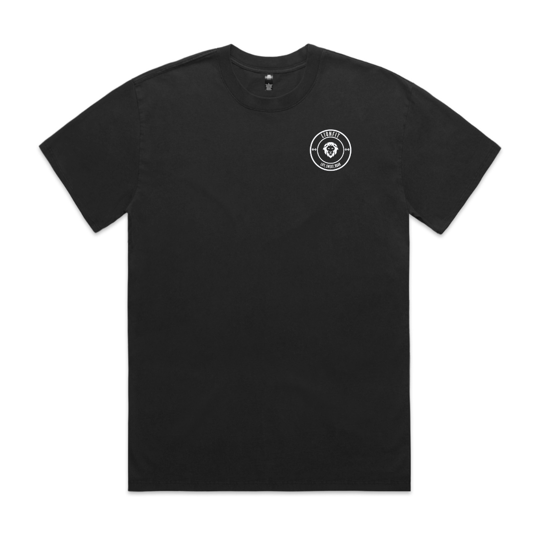 Boxy Oversized T-Shirt Faded Black