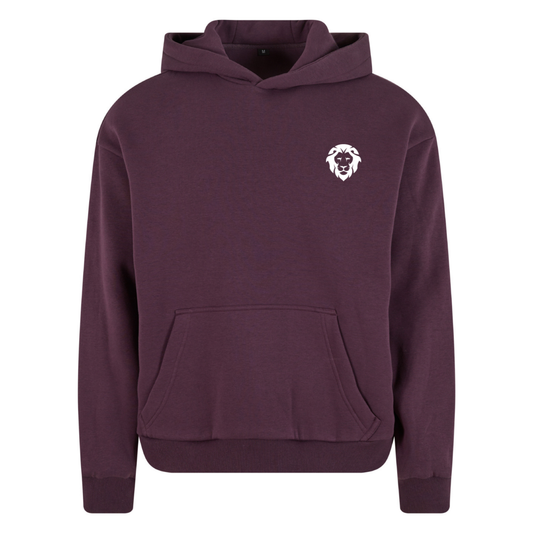 Womens Fluffy Hoodie Plum