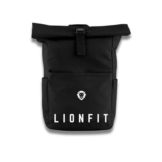 LionFit Rolltop Backpack BLACK