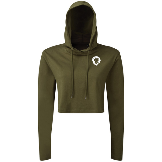 LionFit cropped hoodie OLIVE