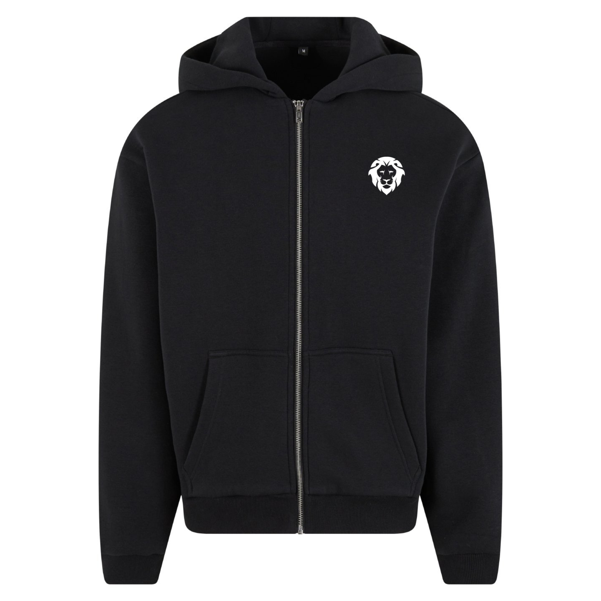 Mens Fluffy Zip Hoodie Black