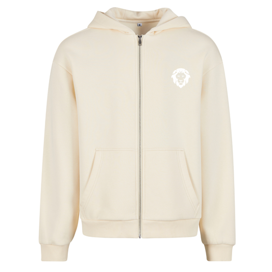 Mens LionFit Fluffy Zip Hoodie SAND