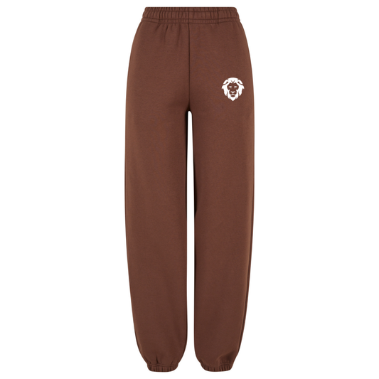 Womens Fluffy Sweatpants Choc Brown