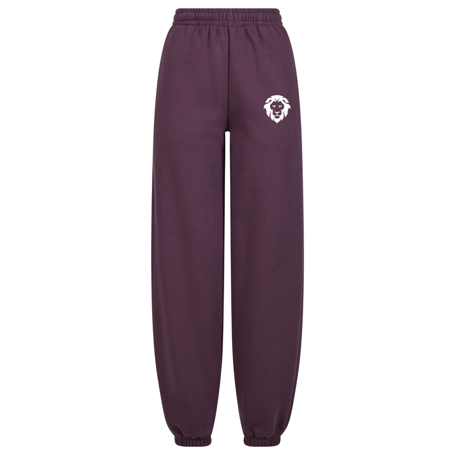 Womens Fluffy Sweatpants Plum