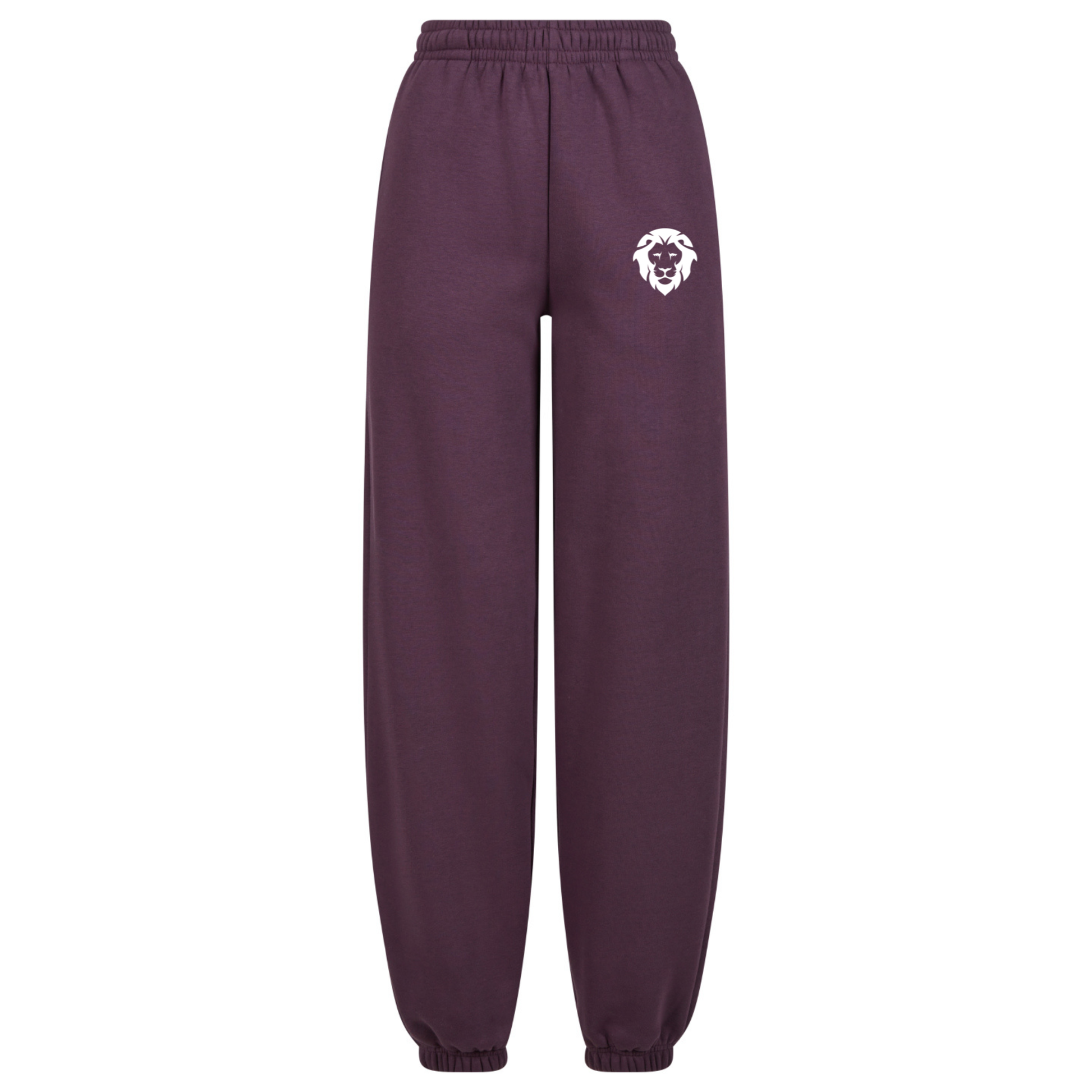Womens Fluffy Sweatpants Plum